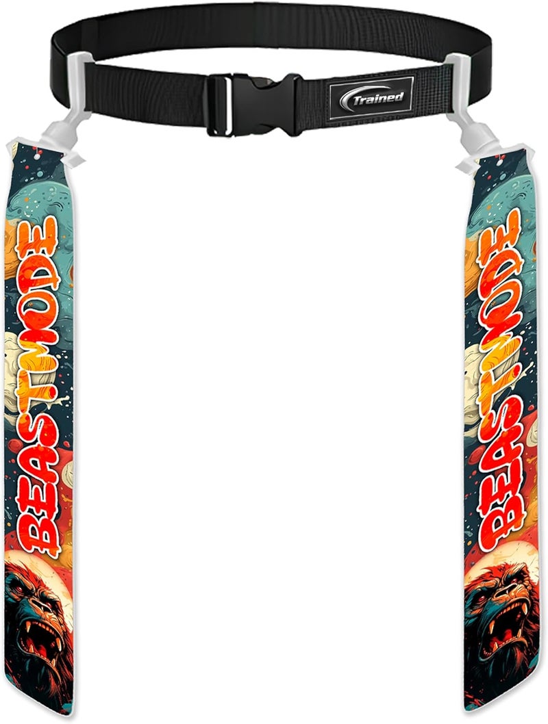 Trained Custom Flag Football Belt Set Includes 2 Pop Flag Football Flags and Belt | Durable Adult Flag Football Belts - Image 1